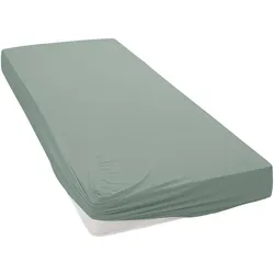 Janine Spannbetttuch Elastic-Jersey 5002 salbeigrün 200x200 cm