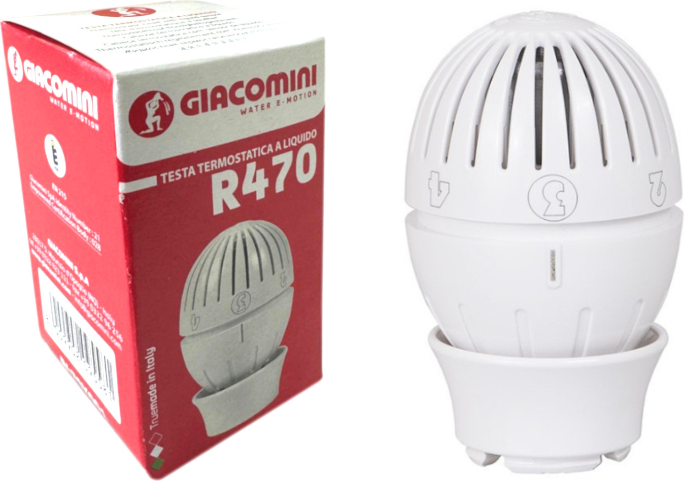 Giacomini Thermostatische kop type CLIP-CLAP