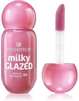 Essence milky GLAZED bálsamo labial matizante com brilho tom 04 Berry Au Lait 4 ml. milky GLAZED