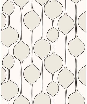 Seabrook Designs The Simple Life Minimalist Geometric Unpasted Wallpaper