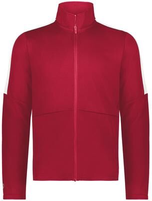 Holloway 223530 Athletic CROSSTOWN JACKET in Scarlet/White size 2XLT   Polyester