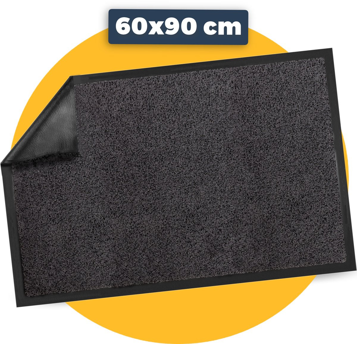 Pasper Deurmat binnen droogloopmat Grijs 60 x 90 cm