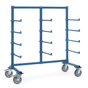 Fetra Tragarmwagen 4615AS, mit Abrollsicherung, einseitig, 12 Tragarme, 1600 x 800mm