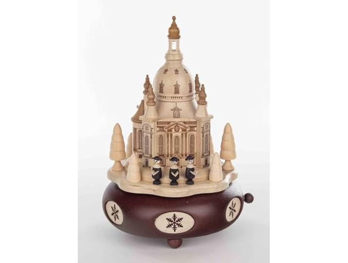 Rudolphs Schatzkiste Spieldose Dresdener Frauenkirche HxLxB 21x 13x 13 cm NEU Spieluhr Spielwerk Figur Seiffen Erzgebirge Holz Dekoration Weihnachten