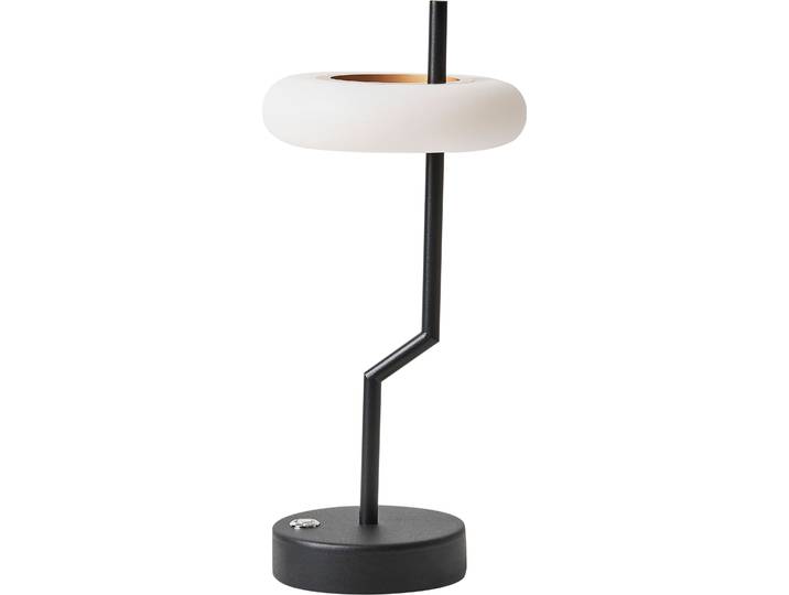 BELIANI Tischlampe Schwarz Metall Kabellos Wiederaufladbar Touch Funktion Dimmfunktion USB Kabel Indoor Outdoor Tischleuchte Schreibtischlampe