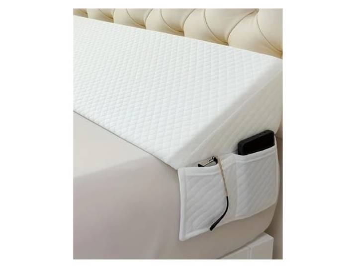 WEQYFDC Lückenfüller Für Das Kopfteil Bettkeilkissen Lückenfüller for Kopfteil-Matratze/Wand, Rückenlehne, Bettkissen(WHITE,137x25x15cm)