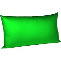 fleuresse Bettwäsche Mako Satin Colours 009100-7048 grasgrün Kissenhülle 40x80 cm