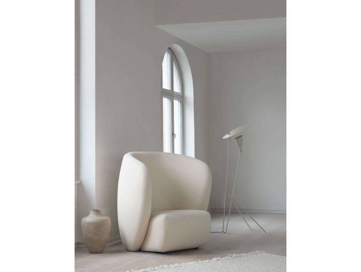 Silhouette Stehleuchte, beige, Höhe 140 cm - Warm Nordic - Wohnzimmer - Design - Metall - Einflammig