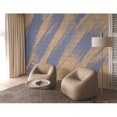 Fototapete LIVING WALLS "Walls by Patel 5 Fototapete Dynamische Pinselstriche", lila, B:5m H:0m L:2,7m, Vlies, Tapeten, Dynamische Pinselstriche auf 200 g/m² Premium-Vlies