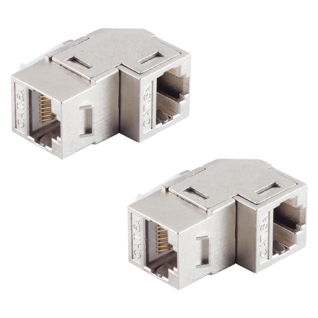 Shiverpeaks Keystone RJ45 Verbinder, CAT 6A, Winkel, STP (Keystone Modul) (BS08-10004-2)