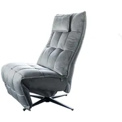 RELAXSESSEL MIKO Steingrau Velvet Relaxfunktion