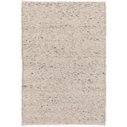 Paulig Teppiche Webteppich Black Titan 200 x 290 cm Wolle Beige