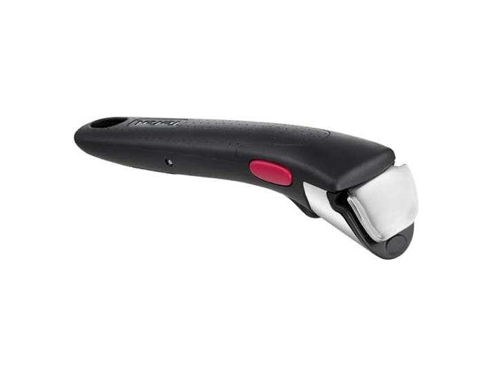 Tefal - Ingenio Poignée Amovible Universelle pour Batterie de Cuisine Noire Poignée amovible universelle brevetée - Fixation 3 points sécurisée - Supporte 10 kg - Compatible tout équipement de cuisine