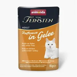 Animonda vom Feinsten Raffinesse in Gelee Adult reich an Huhn mit Pute | 24x 85g