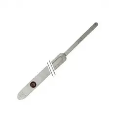 Leder-Gitarrengurt Crocodile-White