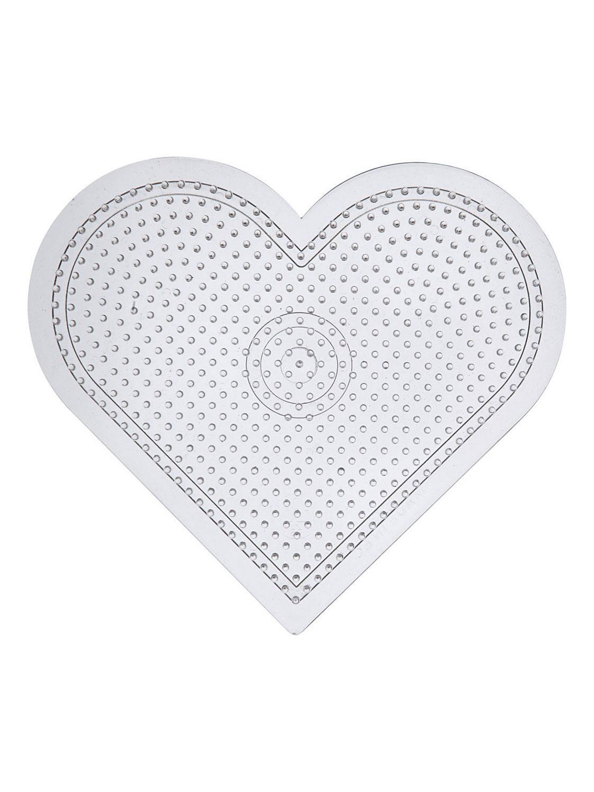 Creativ Company Iron-on bead plate Heart Clear