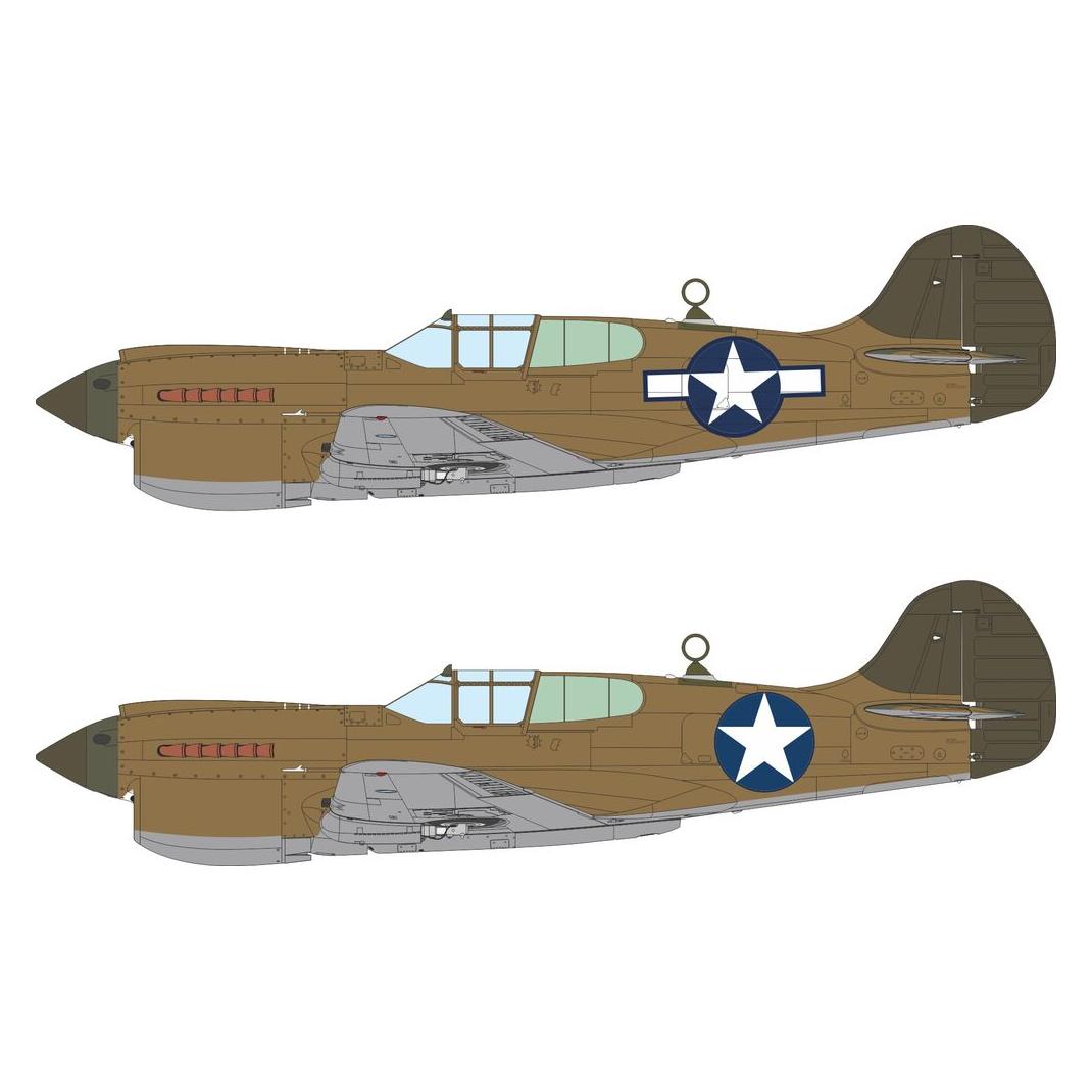 Eduard P-40K US national insignia for (EX1172)