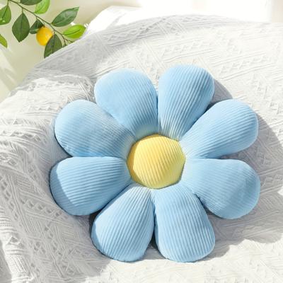 Inspire Daily Merch Flower Mat Daisy Seat Cushion Sunflower Pillow Gift blue