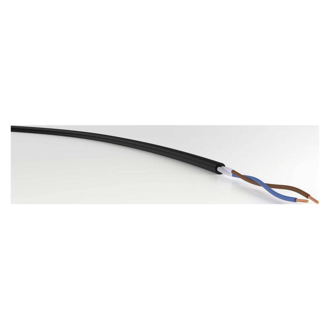 VER H05RR-F 2x1 Ri. 50 Energieleitung H05RR-F 2 x 1 mm² Schwarz 50 m (50 m) (VER H05RR-F 2x1 Ri. 50)