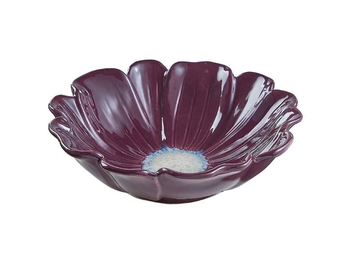 Deko-Schale 27 x 8 x 27cm Violett/Bordeaux
