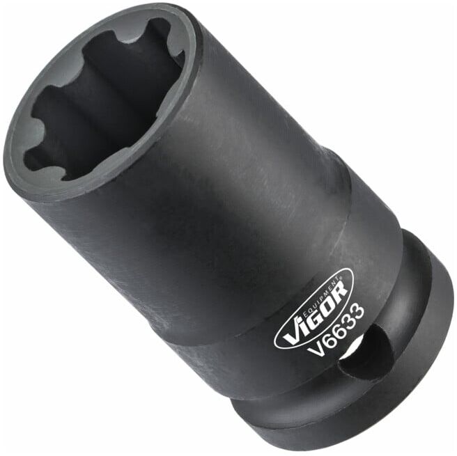 VIGOR Douille à cliquet V6633 Carré (1/2 pouce) Profil rainuré (V6633)