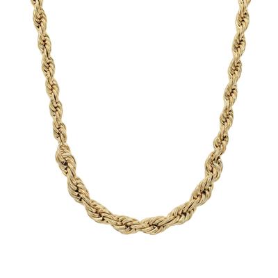 Collier JOOP "Kordel", gold (gelbgoldfarben), Halsketten, Damen, Edelstahl, L: 50 B: 8mm, Collier, B:8mm
