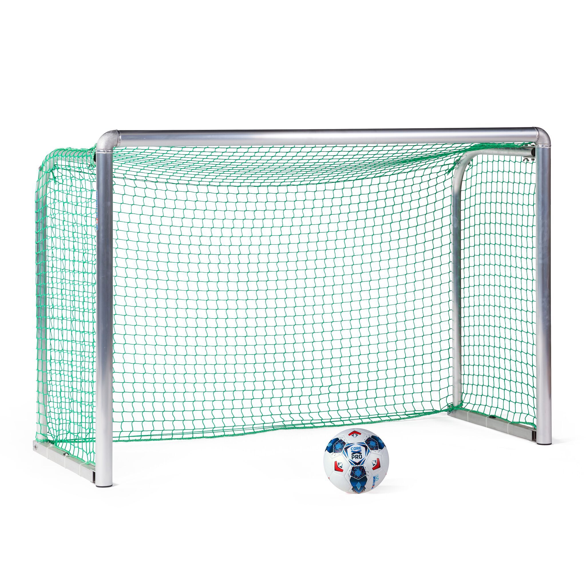 Sport-Thieme Mini-Fußballtor "Protection", Inkl. Netz, grün (MW 4,5 cm), 1,80x1,20 m, Tortiefe 0,70 m
