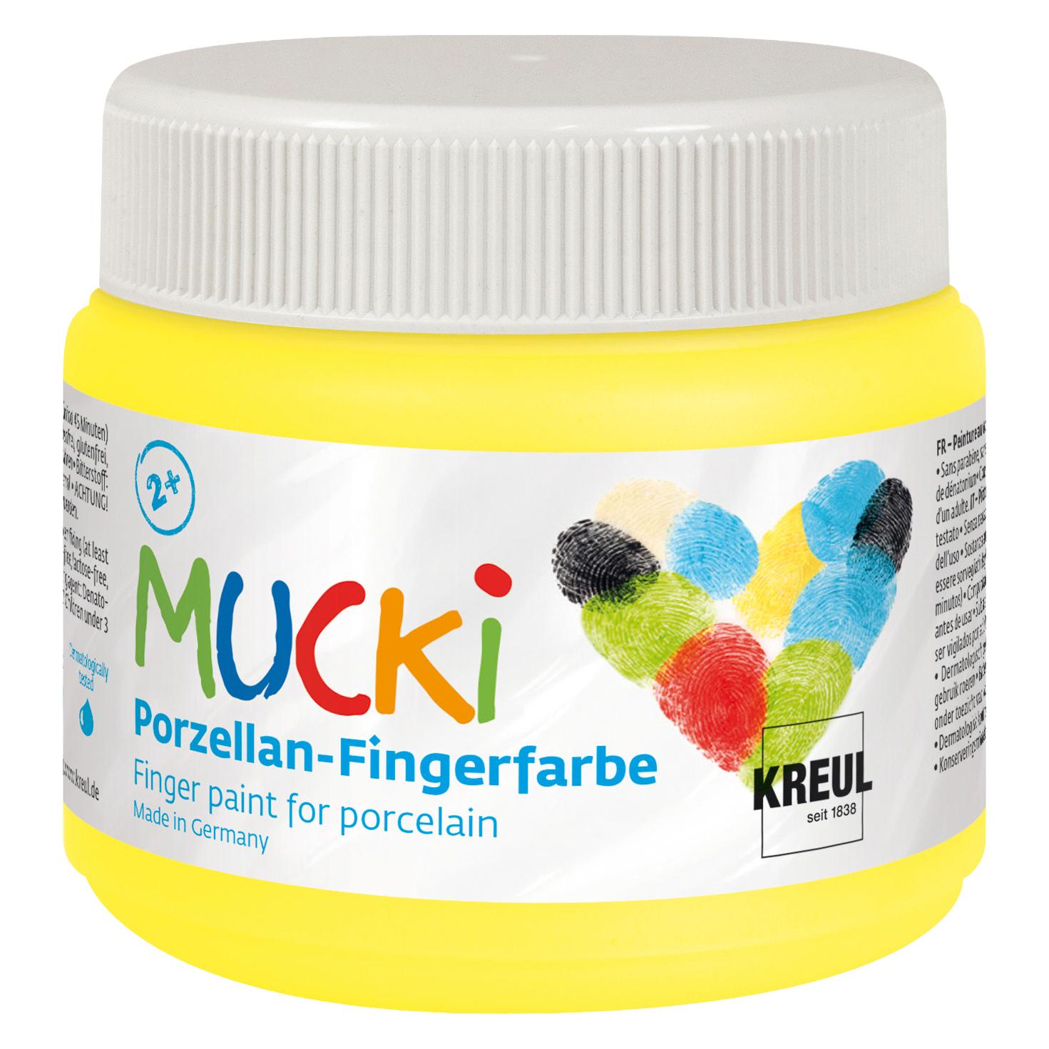 Kreul Porzellan-Fingerfarbe Sonnengelb (150 ml) (KR-26302)