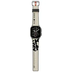 Skinarma Band Spunk Apple Watch Ultra 49mm ivory (Kunstleder, Plastic, Silikon), Uhrenarmband, Beige