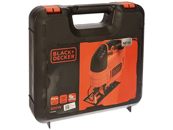 BLACK+DECKER KS701PEK-QS Scie Sauteuse pendulaire filaire - 520W - Livrée en coffret