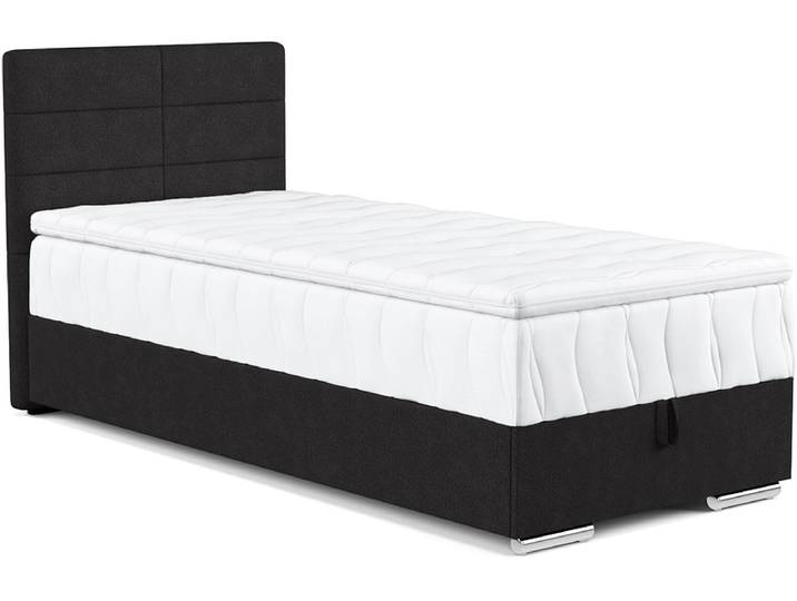 Kastenbett BEN II schwarz 90x200cm weich