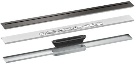 Hansgrohe Drain Duschrinne 42521340 800mm, Fertigset, frei im Raum, brushed black chrome