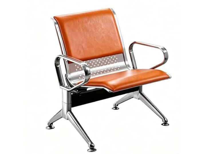 YPIOUREN Stühle Esszimmer, Wartestuhl, Sillas para Sala de Reuniones Unterstützt Bis Zu 200 Kg, Verfügt Über Eine Bequeme Rückenlehne und Armlehnen(Orange)