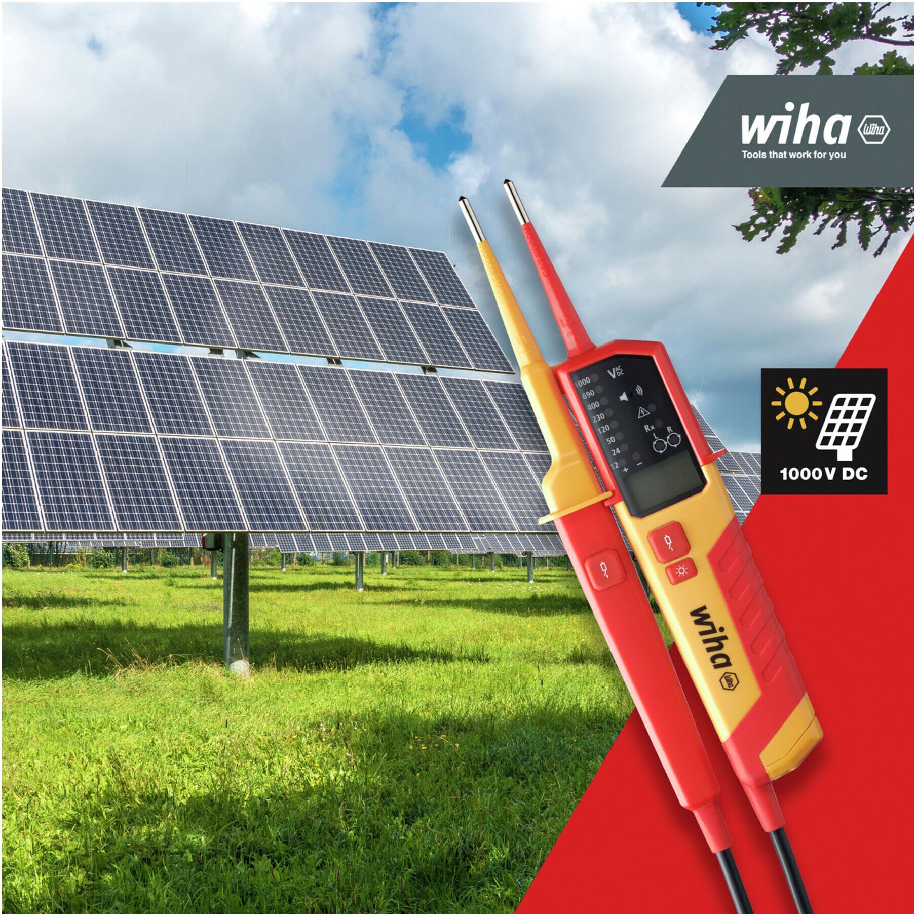 Wiha Digitales Multimeter bis 600 V AC, CAT IV inkl. 2x AAA-Batterien (45218)