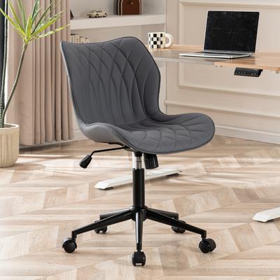 YOUNIKE Swivel Armless Desk Chair Office Chairs Makeup Vanity Chair