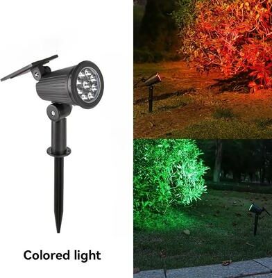 Friendly Fresh Finds Solar LED Landscape Spotlight Waterproof & Adjustable Brightness Outdoor Garden Lights rgb Light