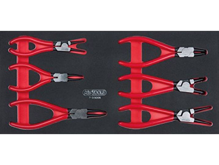 KS Tools 713.5006 Module de 6 Pinces à Circlips - pour Établi ou Servante Module de 6 pinces à Circlips\, rangement atelier