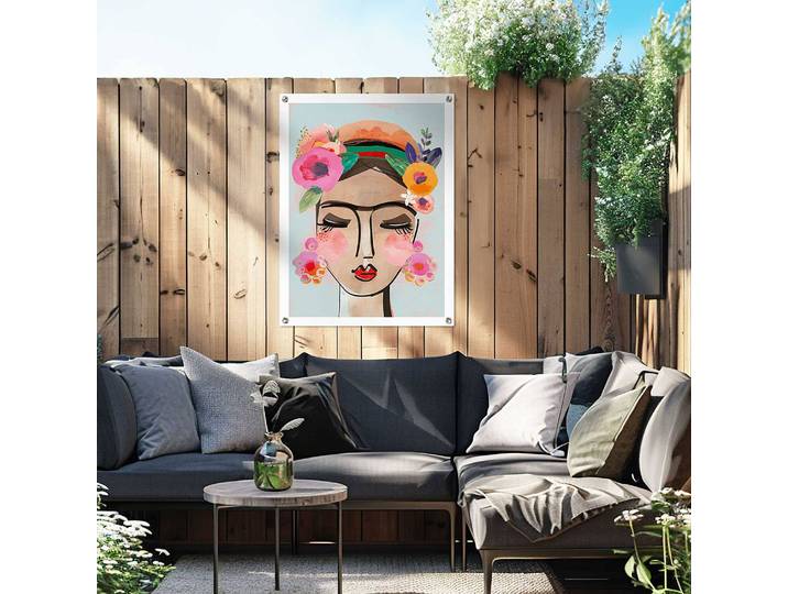 Outdoor-Poster Happy Face PVC Multicolor/Multicolor 60 x 80 x 0cm