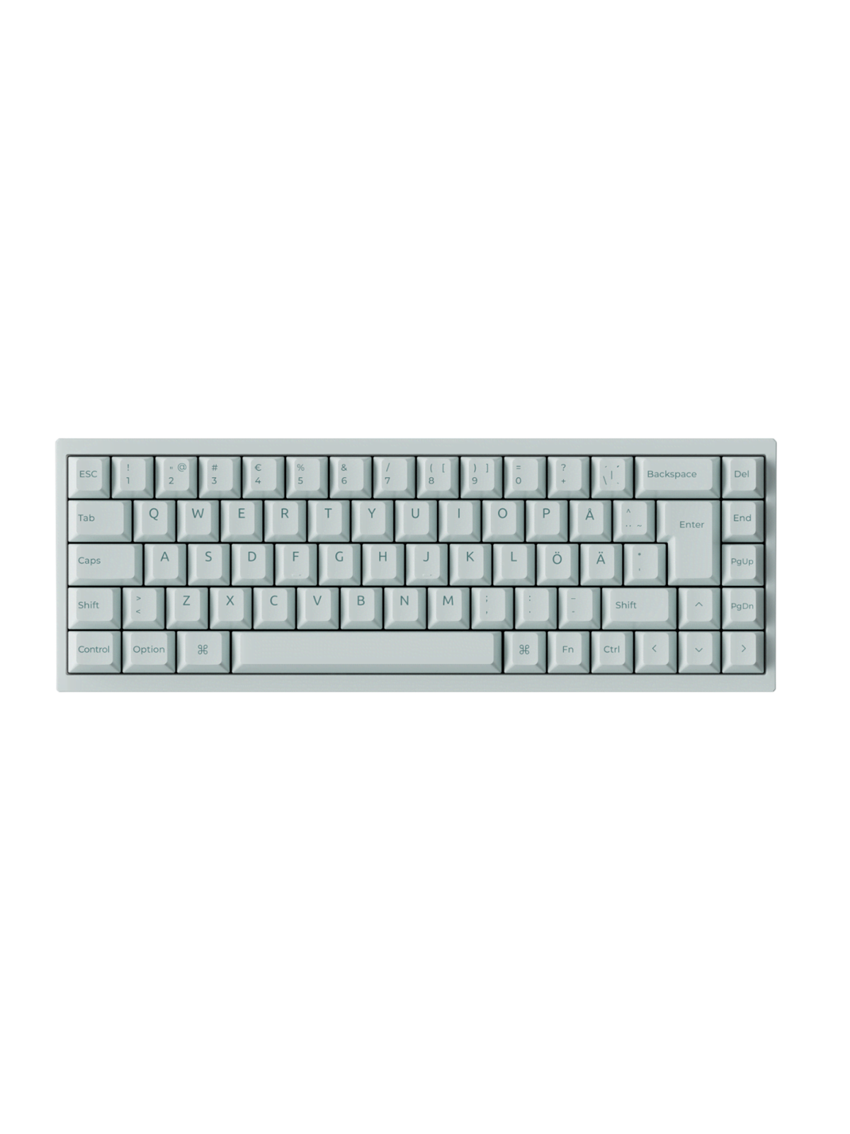 Keychron Q16 HE 65% 8K Wired Ceramic - Gaming Tastatur (TKL) - 65% - Nordic ISO - Grün