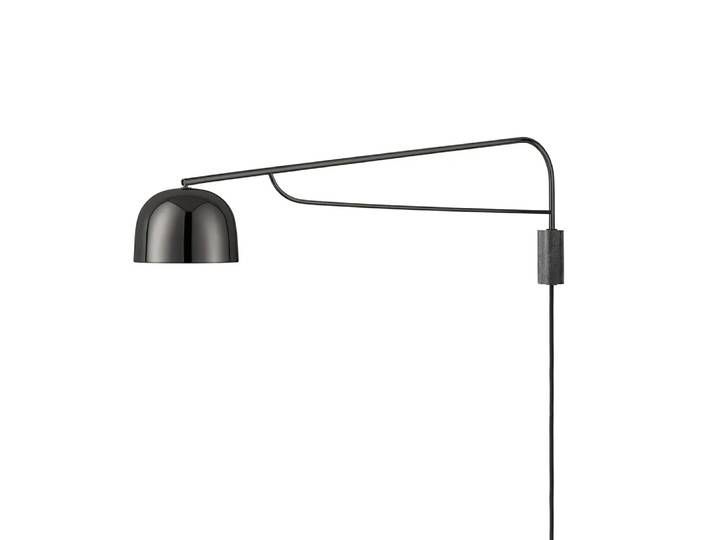 Normann Copenhagen Grant Wandleuchte Black, Groß- Stahl, Granit