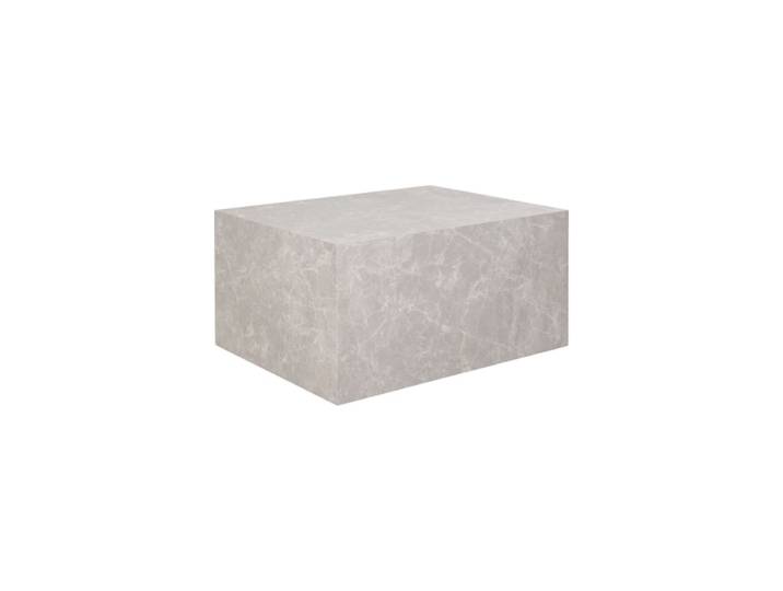Table basse décor marbre beige 60x80 cm