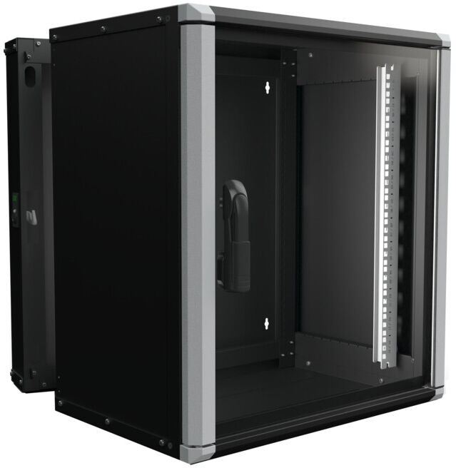 Enoc Armoire murale 12U 3 pièces noire 19