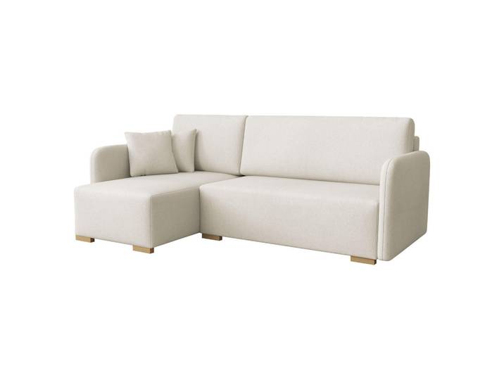 Mirjan24 Ecksofa Como L, Creme, Holz, L-Form,L-Form, 220x140 cm, Wohnzimmer, Sofas & Couches, Wohnlandschaften, Ecksofas