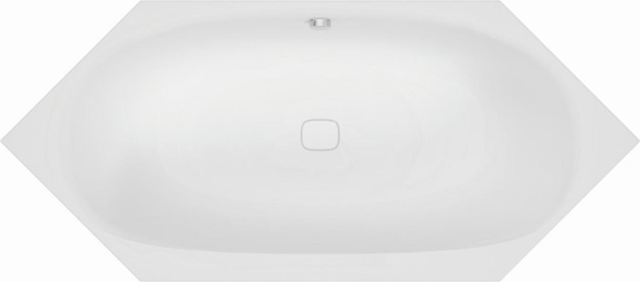 Hoesch 6-Eck-Badewanne iSENSI 205x90cm, weiß