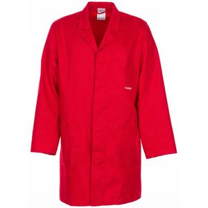 Planam Arbeitskittel BW 290 Herren, rot, lange Ärmel, Größe 64