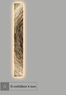 Inspire Curations Modern Luxury Luminous LED Wall Art Lamp a warm Light 160x20