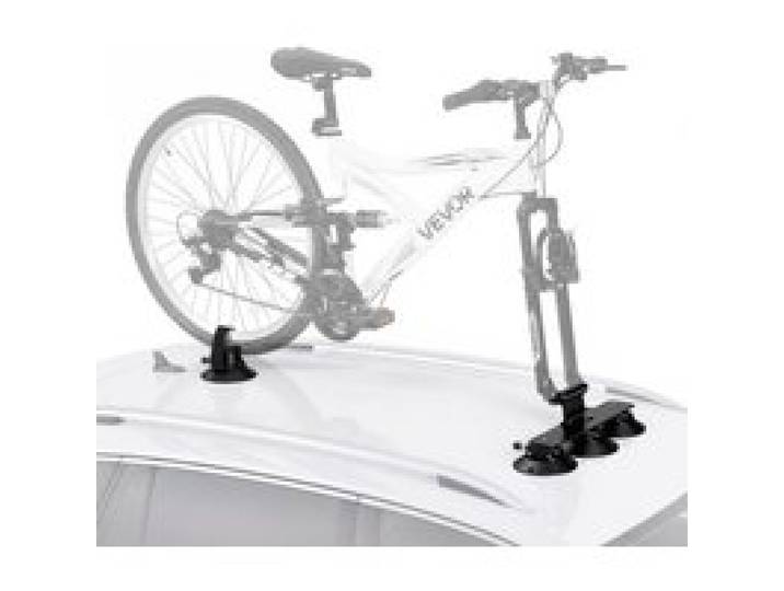 VEVOR Dachfahrradträger für 1 Fahrrad mit Saugnapf 20 kg Aluminiumlegierung, für Limousinen, SUVs, Rennräder und Mountainbikes, Rahmenkontaktfrei, Witterungsbeständig, mit Montagezubehör für Kurztrips