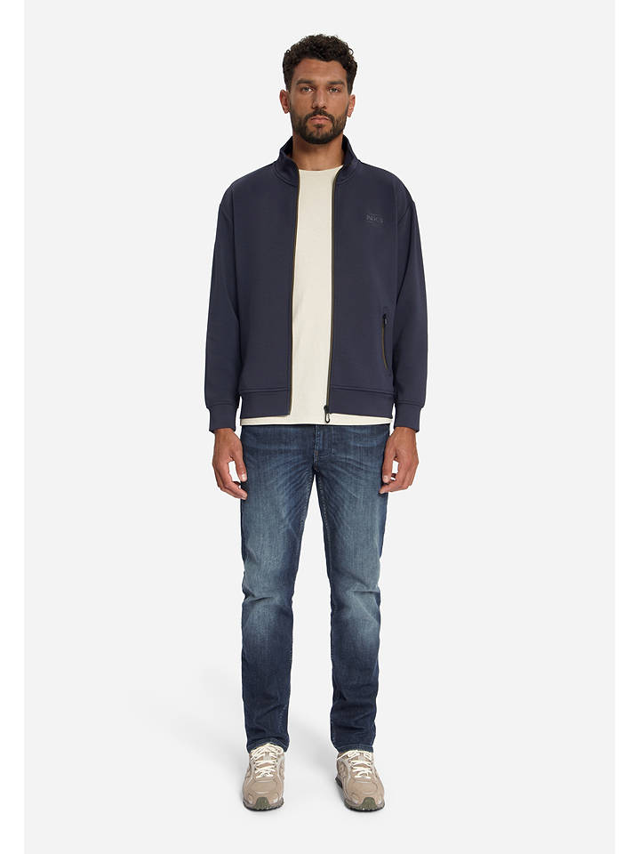 No Excess Sweatjacke in Dunkelblau - L