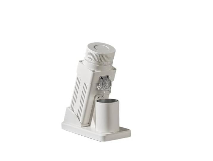 Mahlwerk, Elektrische Kaffeemühle mit 55-mm-Kegelmahlwerk, stufenlose Einstellung, for Espressozubereitung(White)