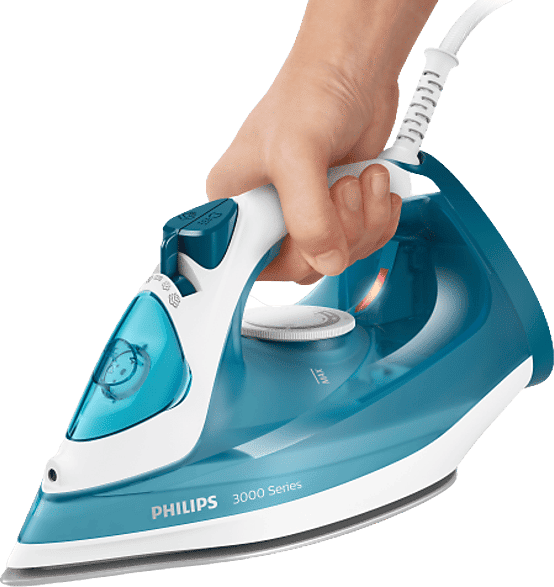 Plancha de vapor - Philips DST3011/20, 140, 0.3 L, Vapor vertical, Azul